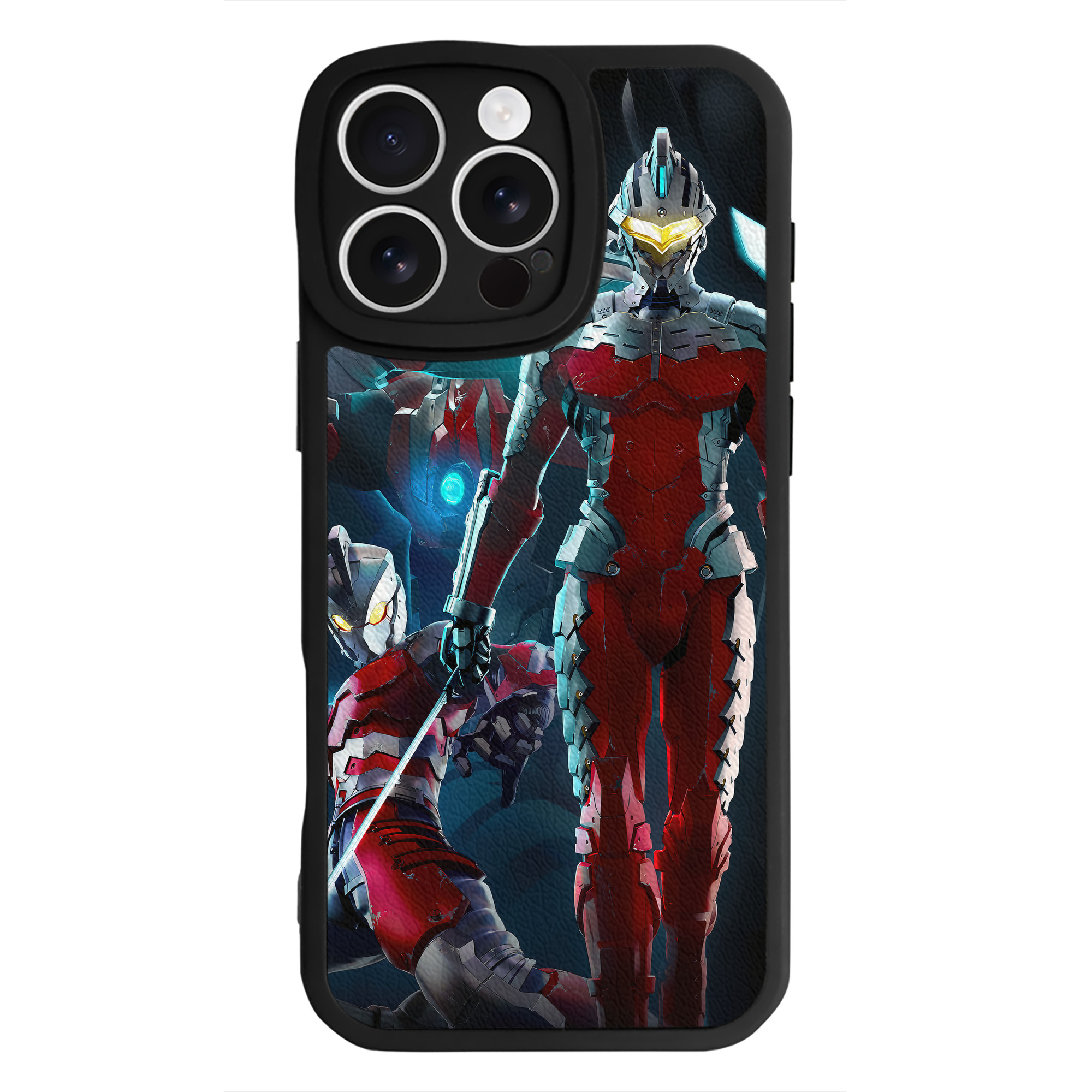 （画像用） ウルトラマン Ultraman 【iPhone 16シリーズ対応】シリコンスマホケース（レザー調） 材質：シリコン